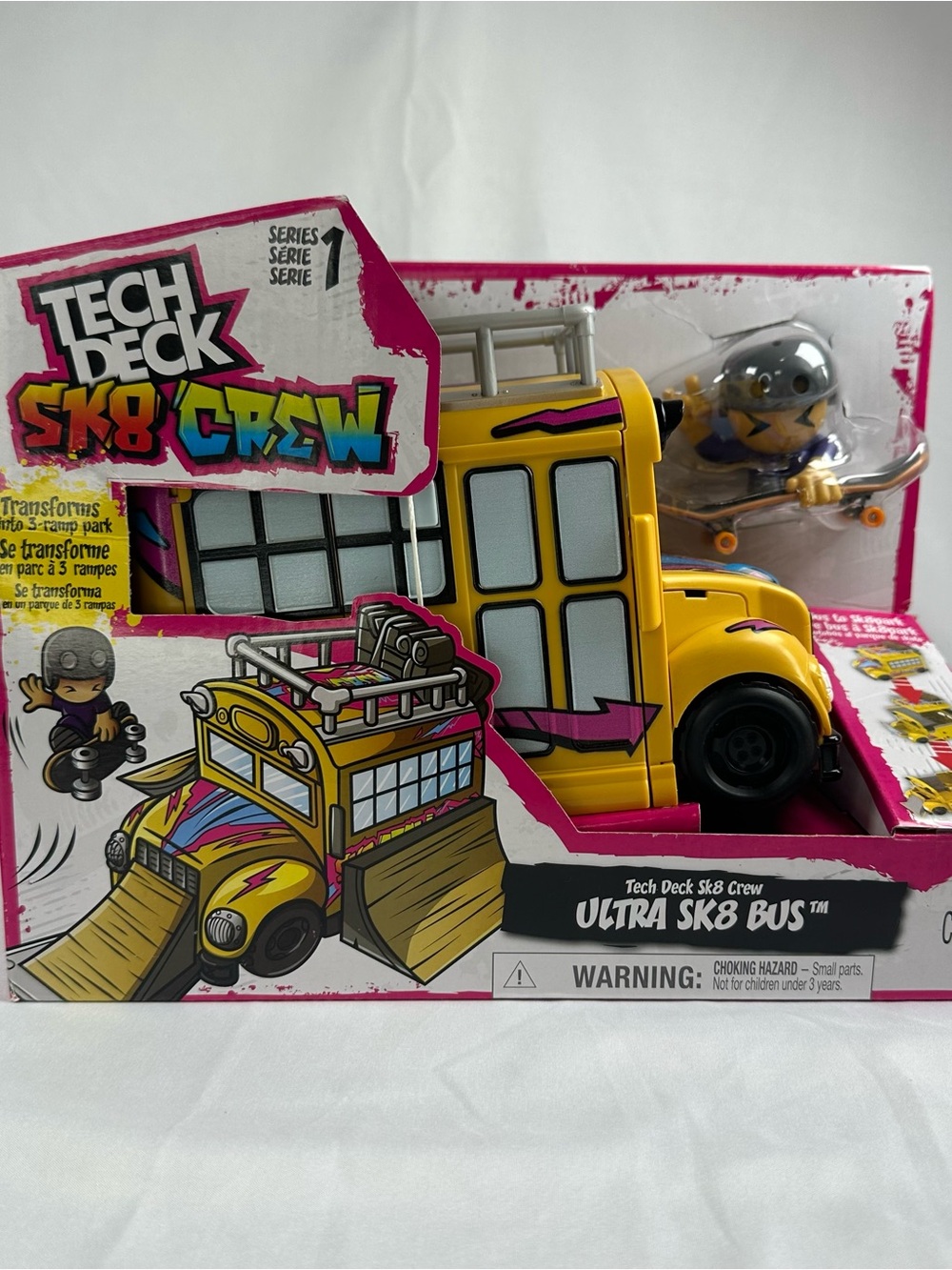 Tech Deck SK8 Crew Ultra SK8 Bus Toy - Yellow